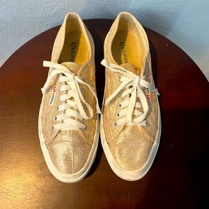 Superga gold sneakers size 8.5 women